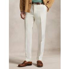 Polo Ralph Lauren Bukser Polo Ralph Lauren Solid Linenpolo Blhe Mand Cream Chinos - Blhe