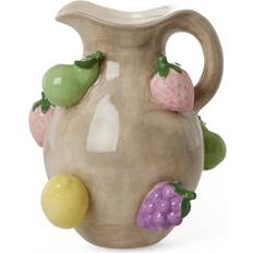 Rice Keramiksvas 25 cm Embossed Fruits - Brun Vas