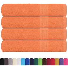 Sauna Accessories vidaXL Sauna Towels 4 pcs Orange 80x200 cm 360 gsm