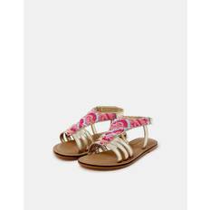 Accessorize Girls Palm Beaded Sandals - Multi