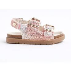 Mini Girls Glitter Ombre Footbed Sandals - Pink