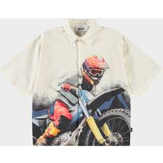 Multifärgade Skjortor Barnkläder Molo Boy's Richie Short-Sleeve Button-Front Shirt - Big MC Light