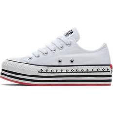 Converse Chuck Taylor All Star Platform Layer Low Logo Play - White