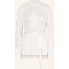 Reiss Lina High-Neck-Bluse mit Gürtel - Ecru