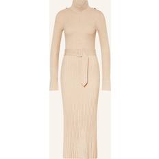 Reiss Kjoler Reiss Vinette Belted Rib-Knit Dress - Neutral