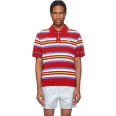 Casablanca Polotrøjer Casablanca Red Stripe Oversized Polo - Multi Dark Red