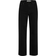 Gestuz Zolina High Waist Wide Leg Jeans - Washed Black