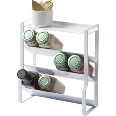 Spice Racks Yamazaki Home Four-Tier Slim Spice Rack Steel 3.74 x 9.45 x 10.51 inches