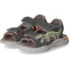 Ricosta Raptor Dinosaur Adjustable Sandals - Grey