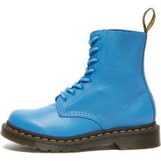 Blue - Women Lace Boots Dr. Martens 1460 Pascal Virginia Martin Boots - Blue