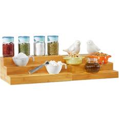 Spice Racks Prep & Savour Bamboo Spice Rack 4.57 H x 12.52 W x 8.39 D