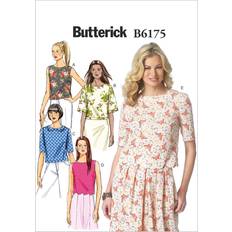 Yarn & Needlework Supplies Buttericks Butterick Sewing Pattern 6175 Misses' Semi Fitted Pullover Top