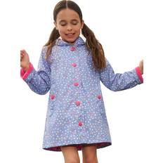 Hatley Kids' Waterproof Spot Button-Up Raincoat - Blue