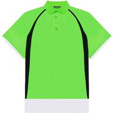 Balenciaga Polo Shirts Balenciaga Unisex FW21 Embroidery Polo Shirt - Green