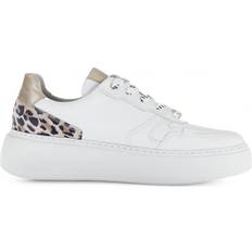 Gabor Skor Gabor Low Sneaker Low Top - Weiss/Puder Leder