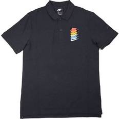 Nike Sportswear Polo Rainbow Gradient Polo Shirt - Black