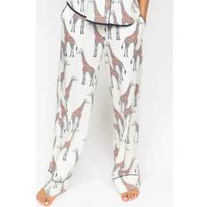 Cyberjammies Georgina Giraffe Print Pyjama Bottoms - Cream