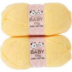 Yarn & Needlework Supplies Bonjour Baby Double Knitting Yarn 2 x 100g