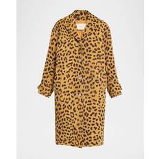 Leopard Coats Zimmermann Crush Leopard Jacquard Barrel Coat - 2