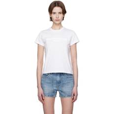 Alexander Wang T-shirt Avec Logo Effet Usé - Blanc