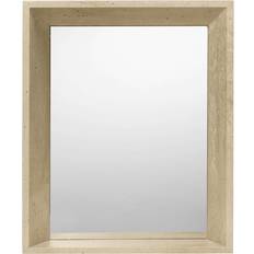 Spejle ferm LIVING Lancet Spejl 53x63,5 cm Vægspejle Glas Travertine Vægspejl