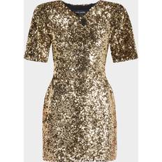 Marc Jacobs Sequin Mini Dress - Gold