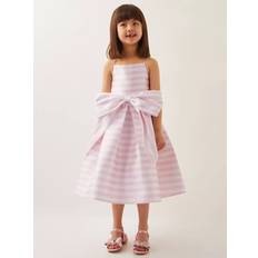 Monsoon Kids' Stripe Bow Dress - Pink