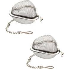 Stainless Steel Tea Strainers Tomtop Jms 2 Pcs Heart Shaped Stainless Steel Tea Strainer