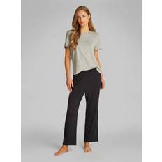 Modal Nattøj Calvin Klein Straight Leg Pant Natbukser - Black