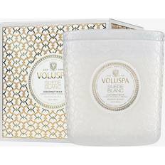 Inredningsdetaljer Voluspa Suede Blanc Boxed Luxe Jar Candle 850 g Doftljus