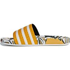 Adidas Gold Slides adidas Adilette Slides Tropical Print - Gold
