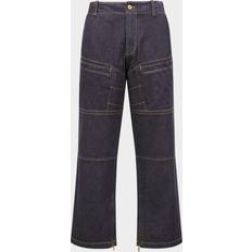 Moncler Jeans Moncler Denim Jeans Med Topstitching Og Lommer - Blå