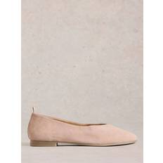 Skor White Stuff Cheri Leather Ballerina Pumps -