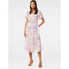 Purple Dresses Forever New Melissa Midi Dress - Lilac Nova Floral