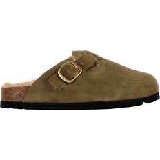 Dame Træsko Scholl Sl Fae New F Suede - Khaki Green