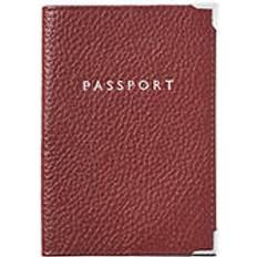 Passport Covers Aspinal of London Pebble Leather Passport Cover