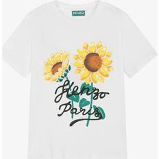 Kenzo Children's Clothing Kenzo Kids Cotton Sunflower T-Shirt - White