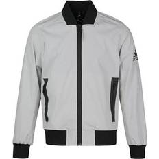 adidas Men's Bomber Wv Urban Woven Jacket - Gray