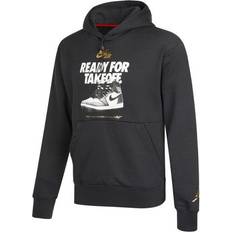Jordan Men's Air Jordan Shoes Alphabet Printing Basketball Sports Fleece Lined - Black