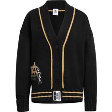 Adidas Koftor adidas Originals Clover Knitted Cardigan Sweater - Black