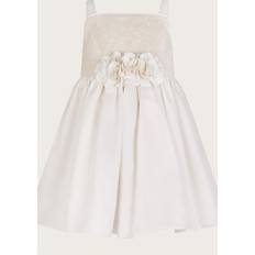 Monsoon Baby Orelia Occasion Dress - Warm Ivory