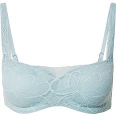 Turquoise - Women Bras Triumph Body Make-Up Illusion Lace Balconette Bra - Misty Turquoise