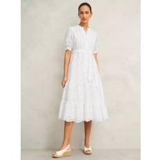 Hobbs Rosanna Broderie Anglaise Dress - White