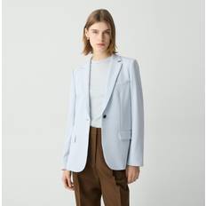 Theory Blazers Theory Admiral Crepe Staple Blazer - Pearl Blue
