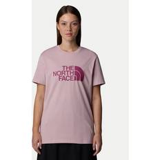 The North Face Pink T-shirts The North Face Womens Relaxed Easy T-shirt - Metal Pink/Cyber Berry