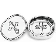 Small Boxes Beatriz Ball Cross Oval Baby Keepsake Silver Small Box