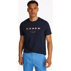 Tommy Hilfiger T-shirts Tommy Hilfiger Multi Flags Cotton T-Shirt - Navy