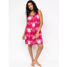 Pink Nightgowns Cyberjammies Kayla Palm Print Nightdress - Pink