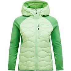 Peak Performance Helium Down Hybrid Hood - Vivid Green