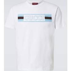 Gucci Tops Gucci Web Cotton Jersey T-shirt - White